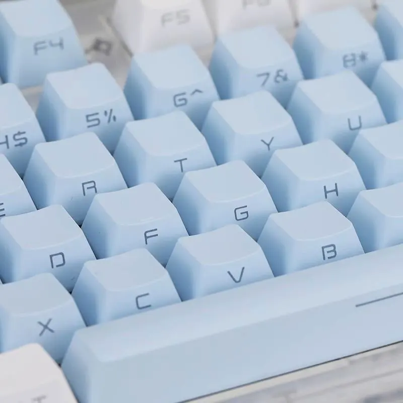 Juego de teclas de sublimación térmica, 104 teclas OEM, altura PBT, palabras grabadas laterales para teclado mecánico 84 68 87 104 DIY - imagen 2