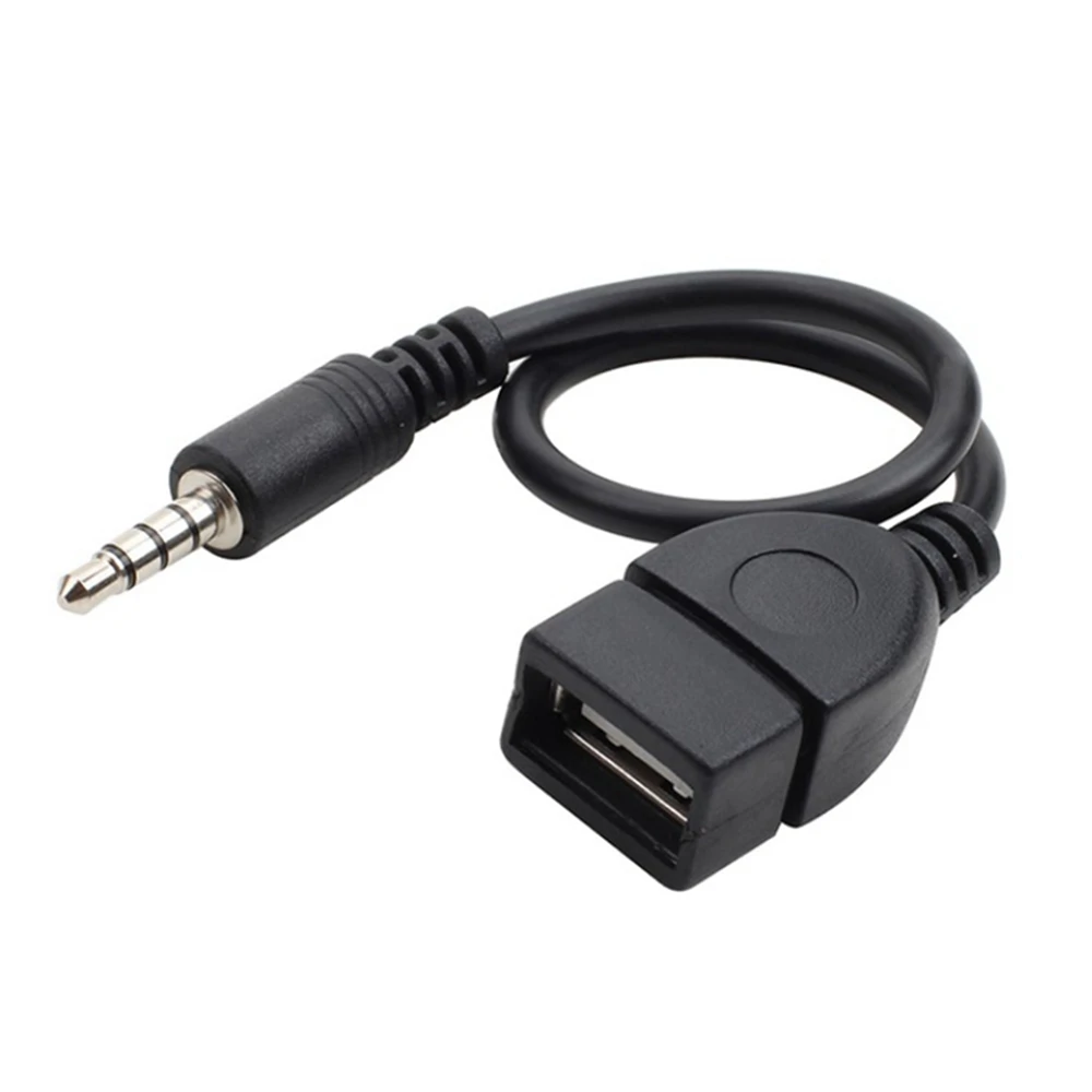 Venta caliente 3,5 mm macho a usb hembra cable adaptador audio aux Jack macho convertidor Cable de carga - imagen 2