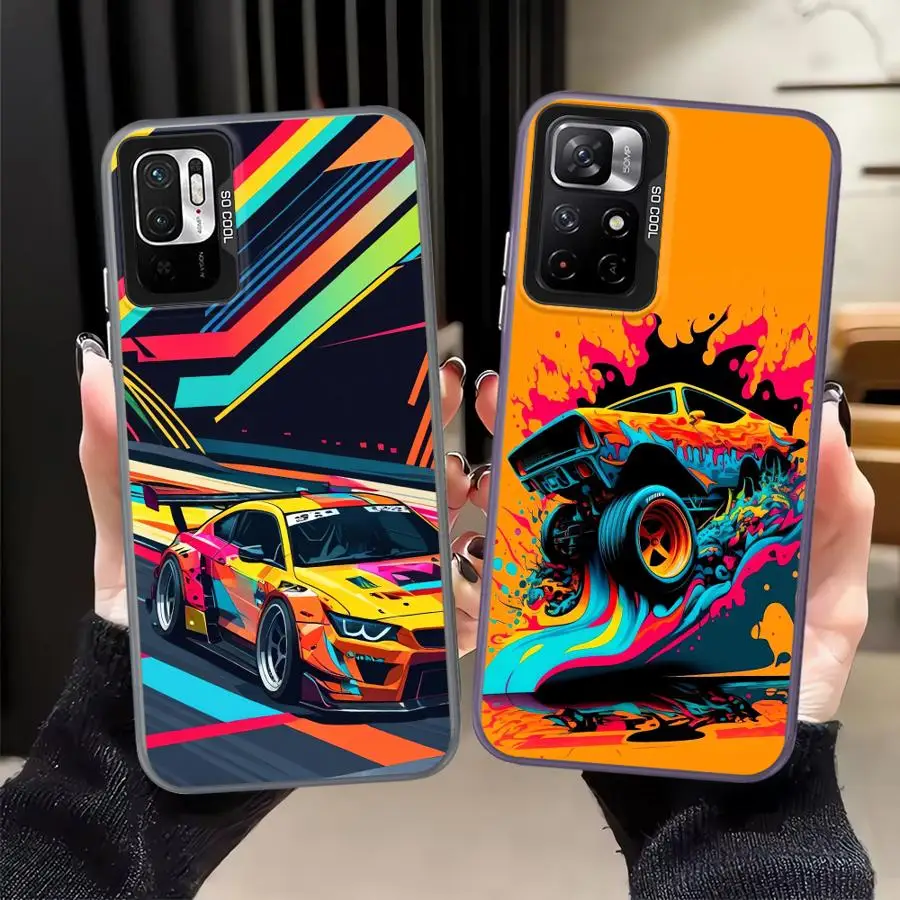 Funda colorida para teléfono trasero de coche para Xiaomi Mi 13T 12T Pro 11 Lite