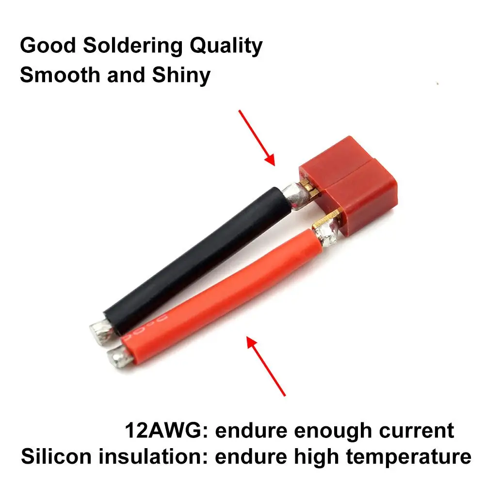 2 pares de conectores hembra y macho con cable de 12AWG 14AWG, terminales de acoplamiento eléctrico Industrial, para RC Lipo - imagen 4