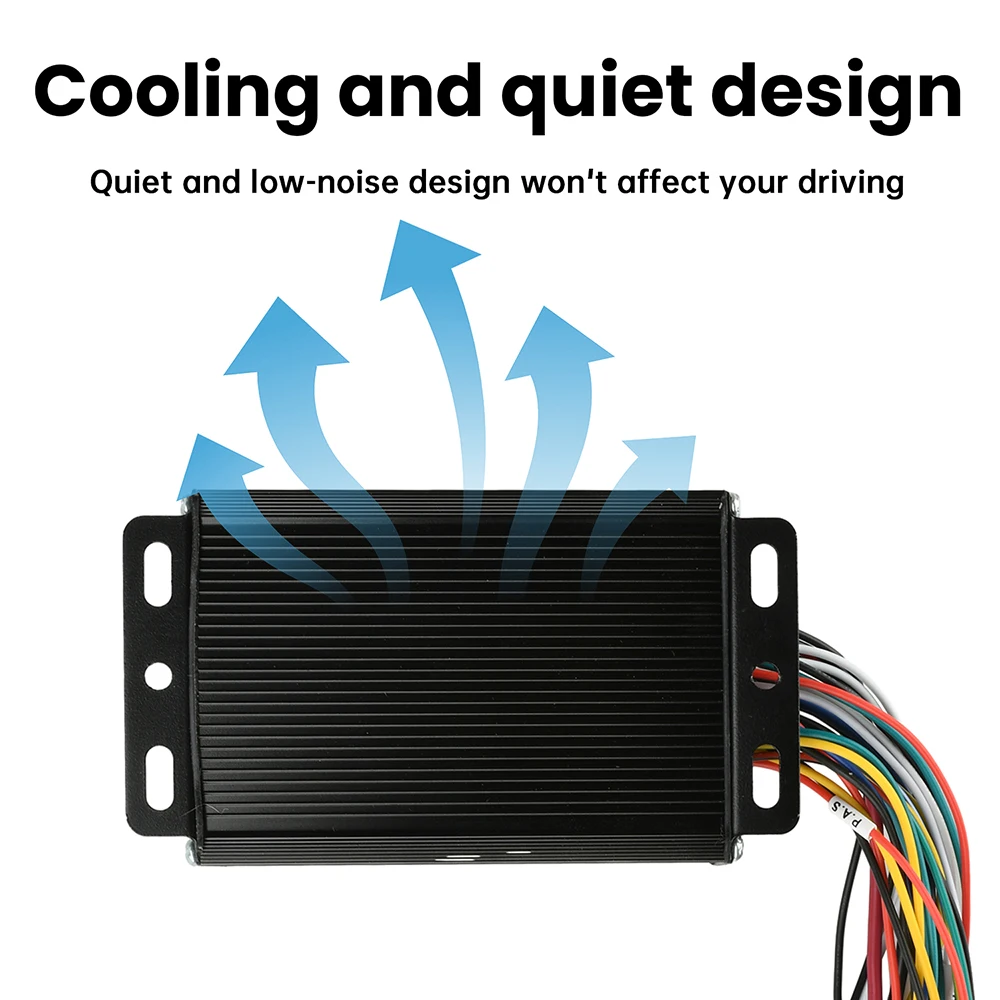 Controlador de Motor sin escobillas de onda sinusoidal 36V 48V 350W-500W 20A adecuado para conectores SM protocolo 2 instrumento LCD bicicleta eléctrica - imagen 5