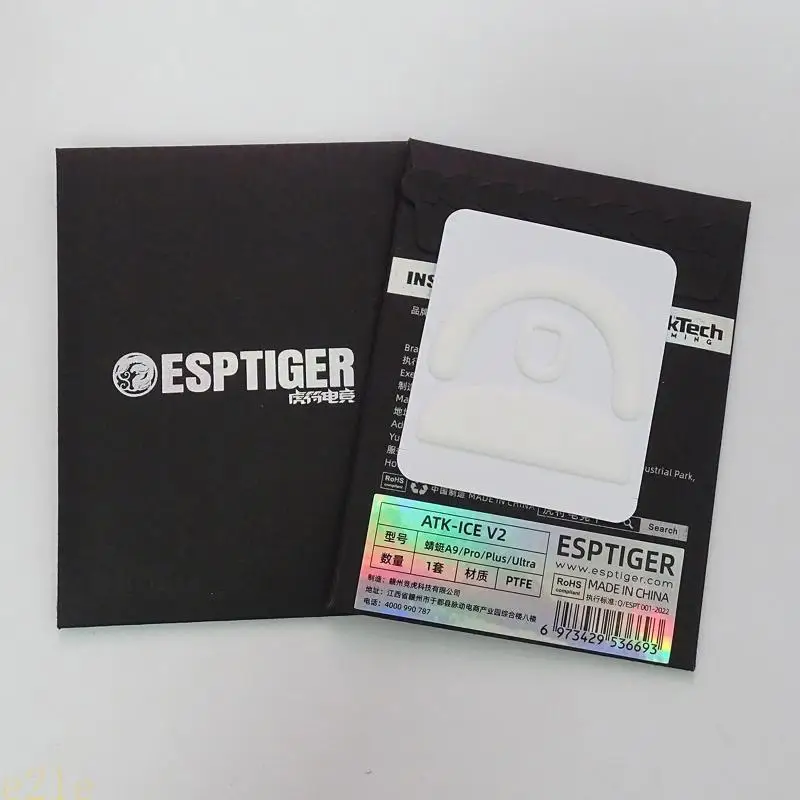 E21E 1 paquete EsportsTiger versión ICE patines ratón pies ratón para ATK A9 Mouse Glides - imagen 5