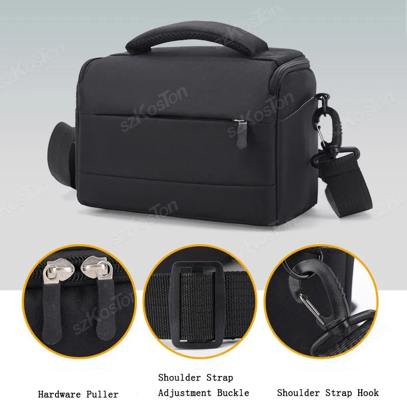 Bolso de hombro versátil para cámara, bandolera de viaje para fotografía, bolso bandolera DSLR elegante de viaje portátil para Canon/Nikon/Sony/Fuji - imagen 4