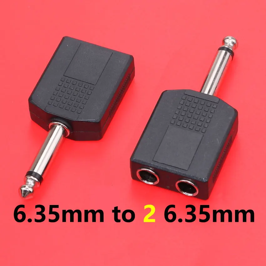 6.35mm to 2 6.35mm