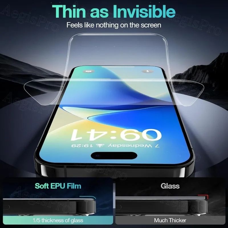 Película protectora de hidrogel Ultra transparente 5p para OPPO Reno 14 Pro/13/Reno12 Pro/11Pro/10Pro Series película suave antiarañazos sensación suave - imagen 3