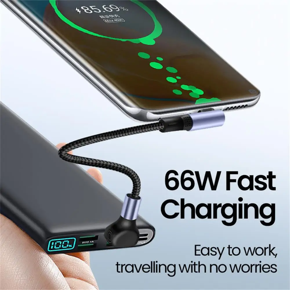 Cable de carga rápida USB A/Tipo C a tipo C de 66W, Cable de datos USB C corto de 0,15/0,25/0,5 M para iPhone 16 15 Pro Samsung - imagen 2