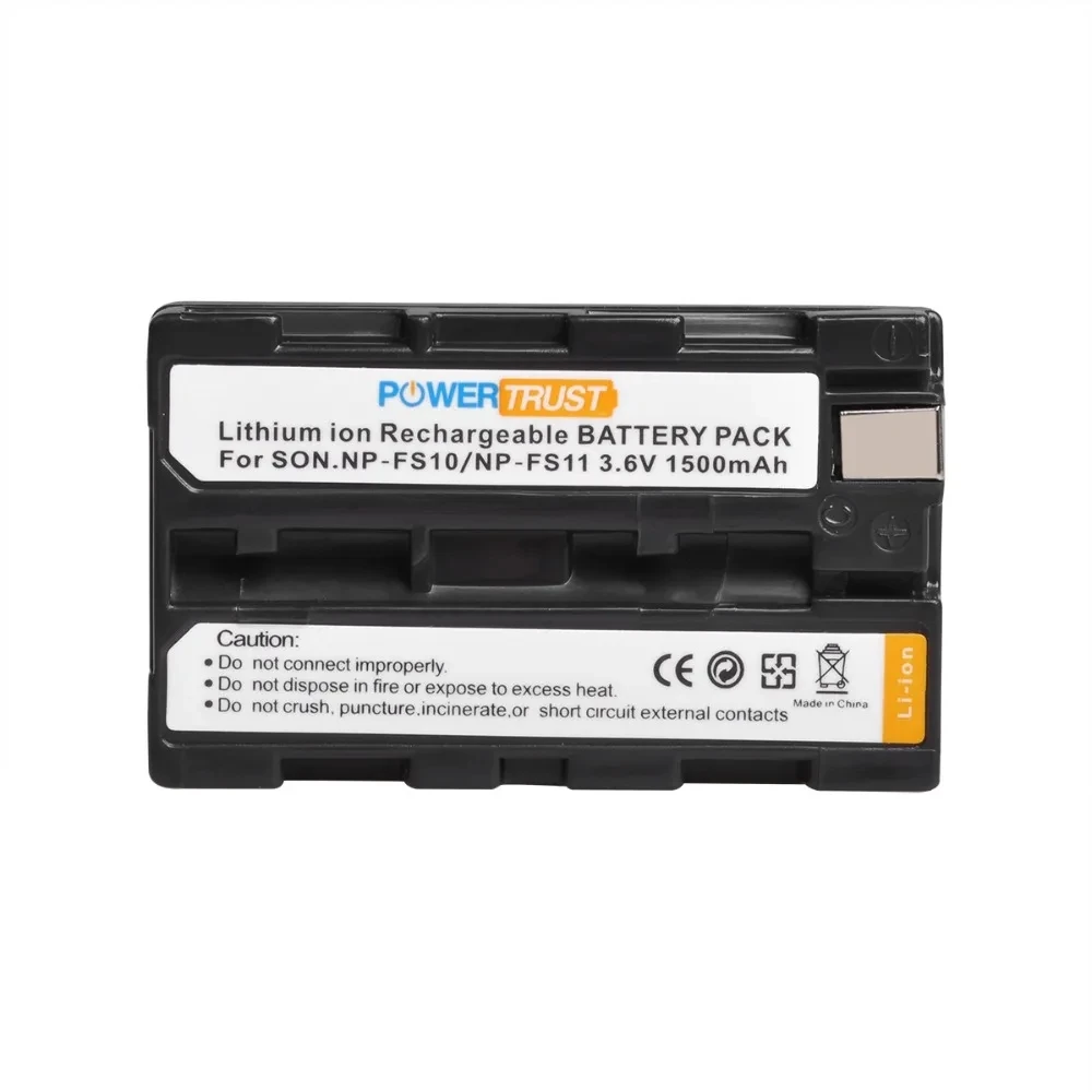 PowerTrust NP-FS11 NP-FS10 batería + cargador LED para Sony NP FS11 NPFS10 NP-FS12 NP-FS31 CCD-CR1 CCD-CR5 DCR-PC1 PC2 PC3 PC4 PC5 - imagen 2