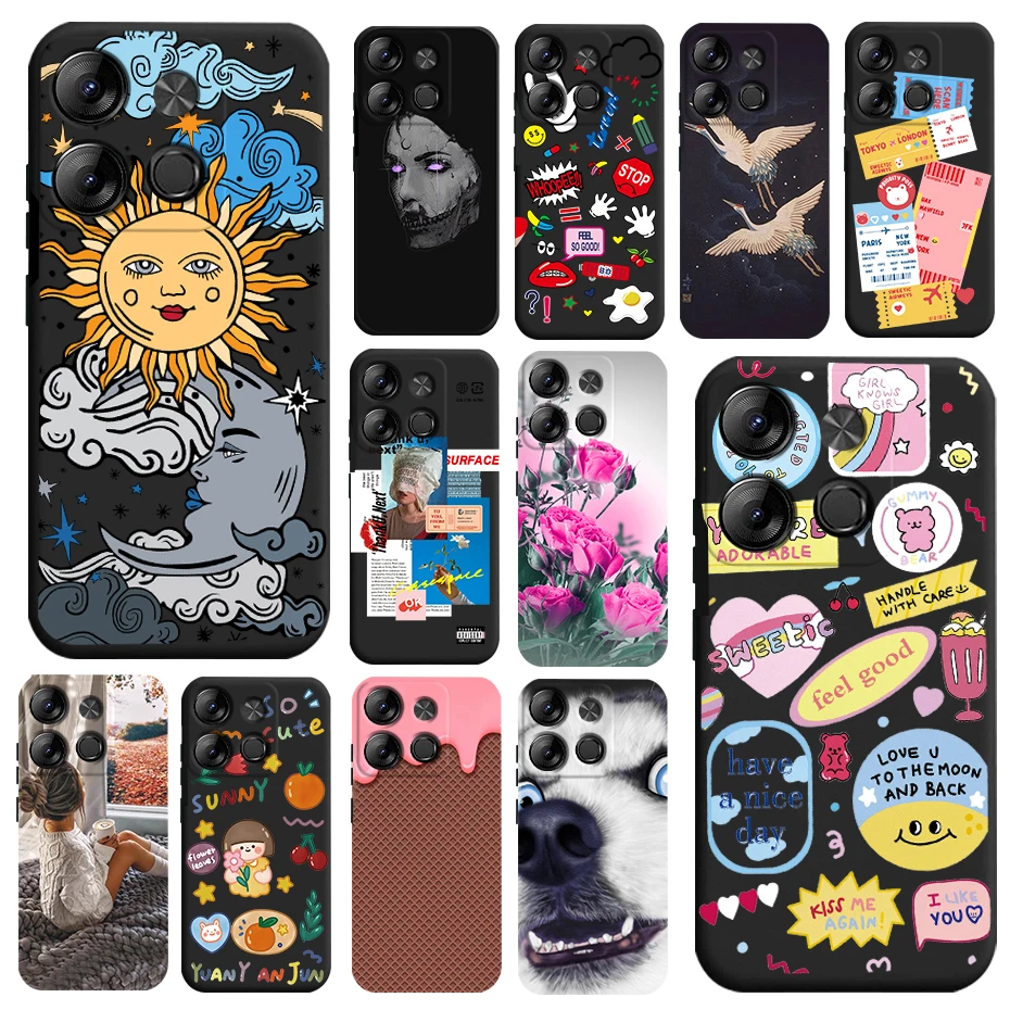 Funda de silicona TPU para Infinix Smart 7 X6515, carcasa trasera de 6,6 pulgadas, parachoques suave, para Infinix Smart 7