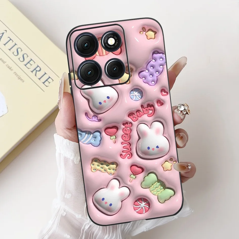 Funda a prueba de golpes para Motorola Moto G86 Power Case lindo conejo de dibujos animados Funda de teléfono de silicona suave para Moto G56 G 86 G86Power Funda - imagen 3