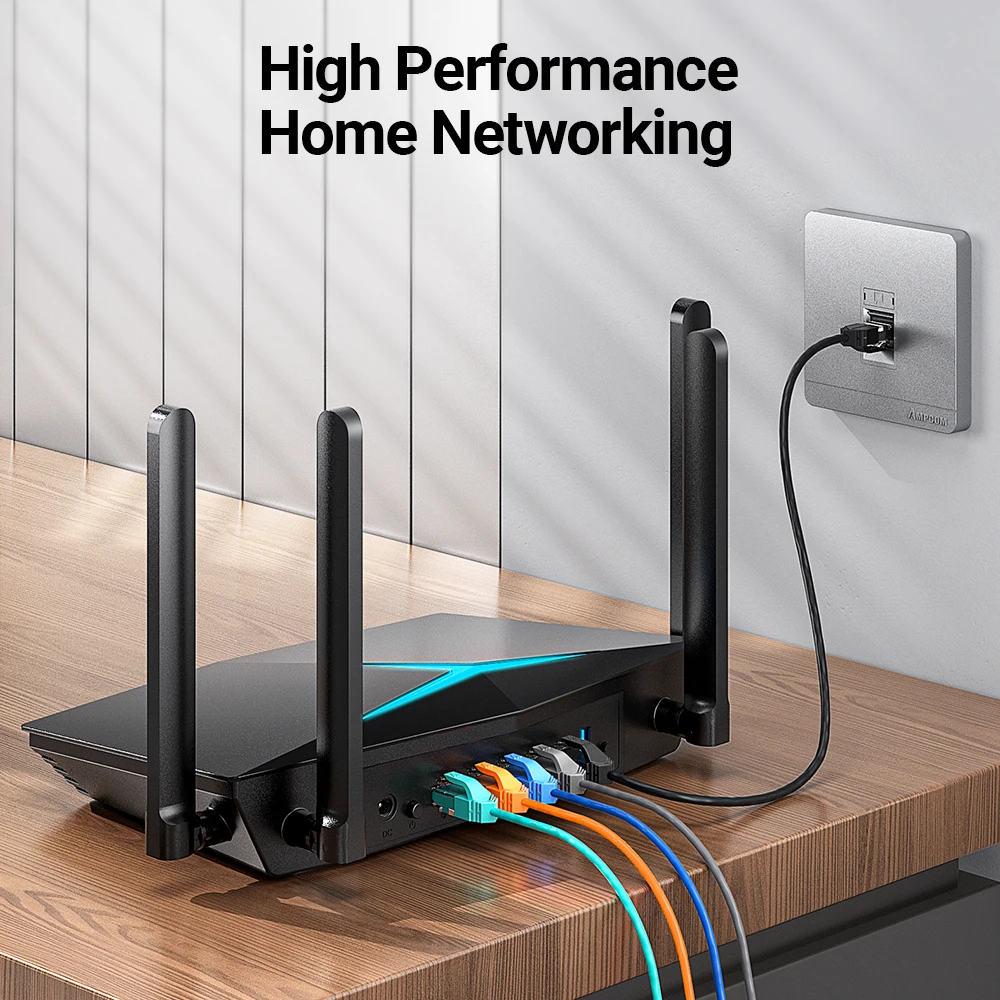 Cable Ethernet Cat6 UTP RJ45 AMPCOM – Alta Velocidad - imagen 4