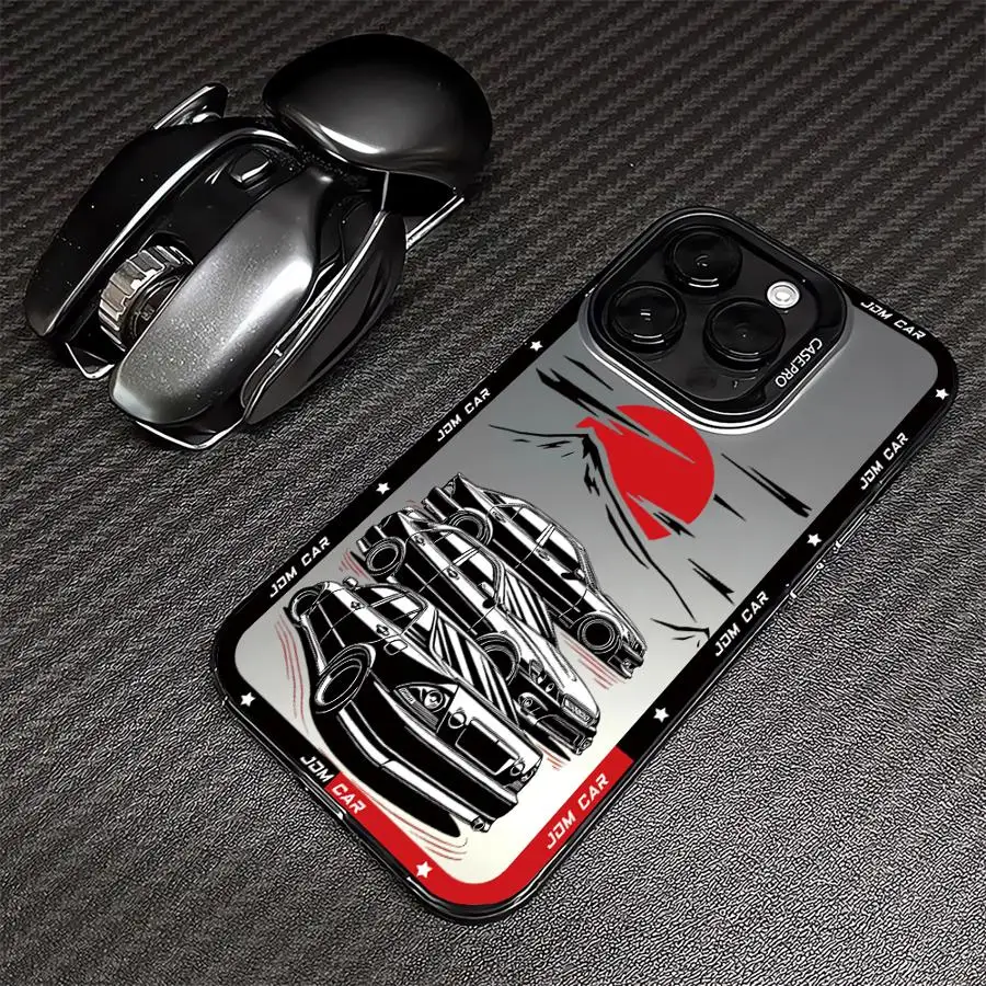 Cool funda de teléfono de coche para Apple iPhone 15 16 Plus 14 Pro 13 X XS Max 12 Pro 11 Pro Max XR 13 Pro Max cubierta suave - imagen 5