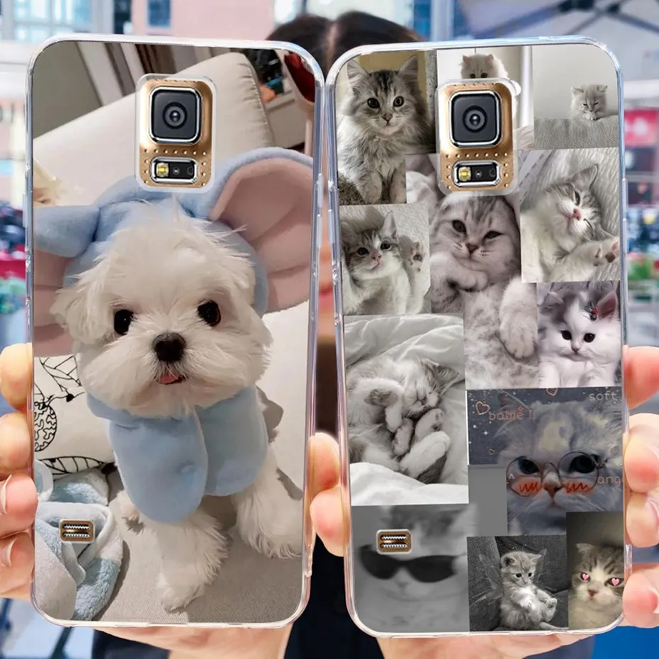 Preciosa funda estampada para Samsung Galaxy S5 5,1 "funda trasera de silicona suave TPU transparente para Samsung S5 I9600 SM-G900F fundas de teléfono - imagen 3