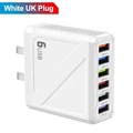 White UK Plug
