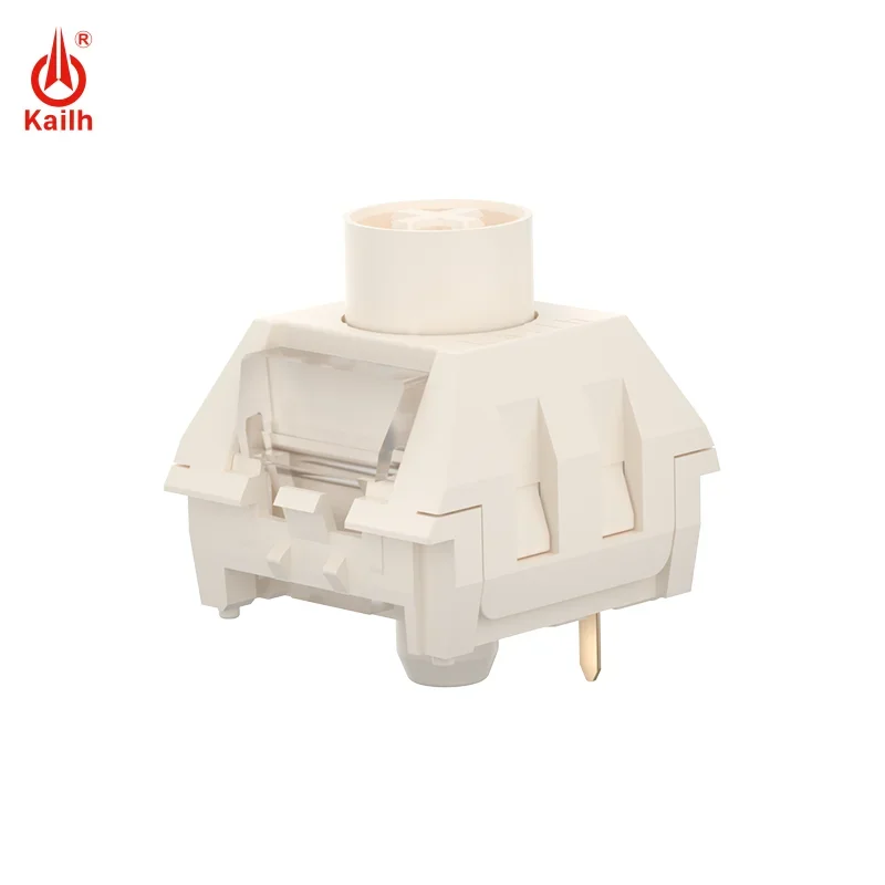 Kailh BOX-Interruptor de Teclado mecánico de helado silencioso, RGB, 5 pines, 45g, prelumado, Raw Coconut Latte - imagen 3