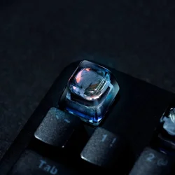 Keycap Koi Personalizado Resina Transparente para Teclado Mecánico