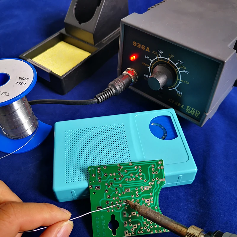 Kit de montaje de Radio AM ZX2050B, Kit electrónico DIY de 7 tubos, placa de circuito de entrenamiento de enseñanza, práctica de soldadura, montaje de soldadura - imagen 5