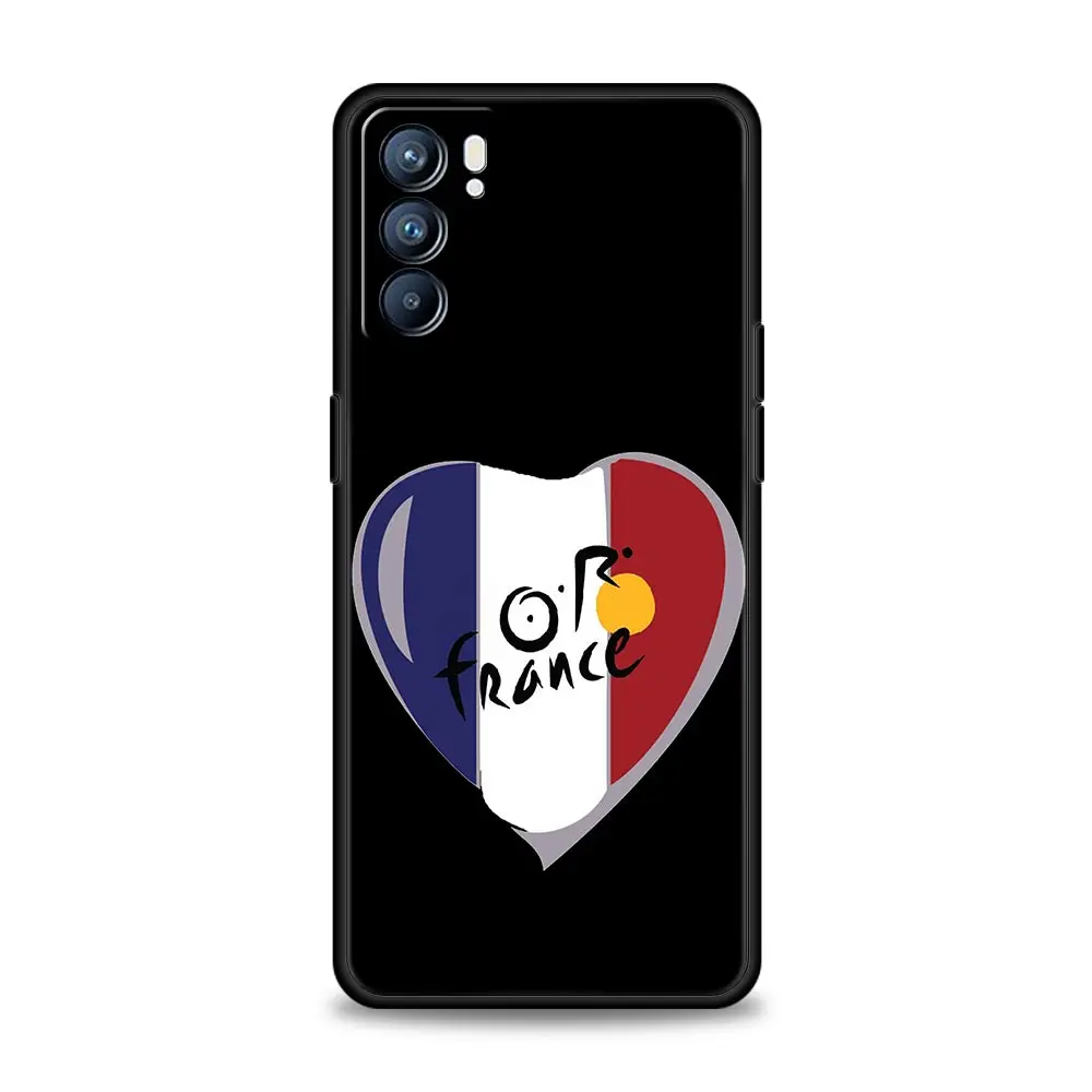 Funda de ejercicio de bicicleta francesa para Oppo Reno14 Reno13 Reno12 11 F 10 Find X5 X9 Pro A54 5G A53 A52 A9 A74 A78 4G A79 A80 A98 - imagen 2