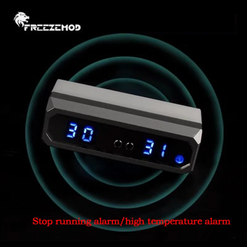 FREEZEMOD-alarma electrónica líquida de refrigeración por agua para ordenador, monitoreo de parada de bomba de agua, Enfriador de agua de alta temperatura, LSJ-ZNBJ - imagen 2