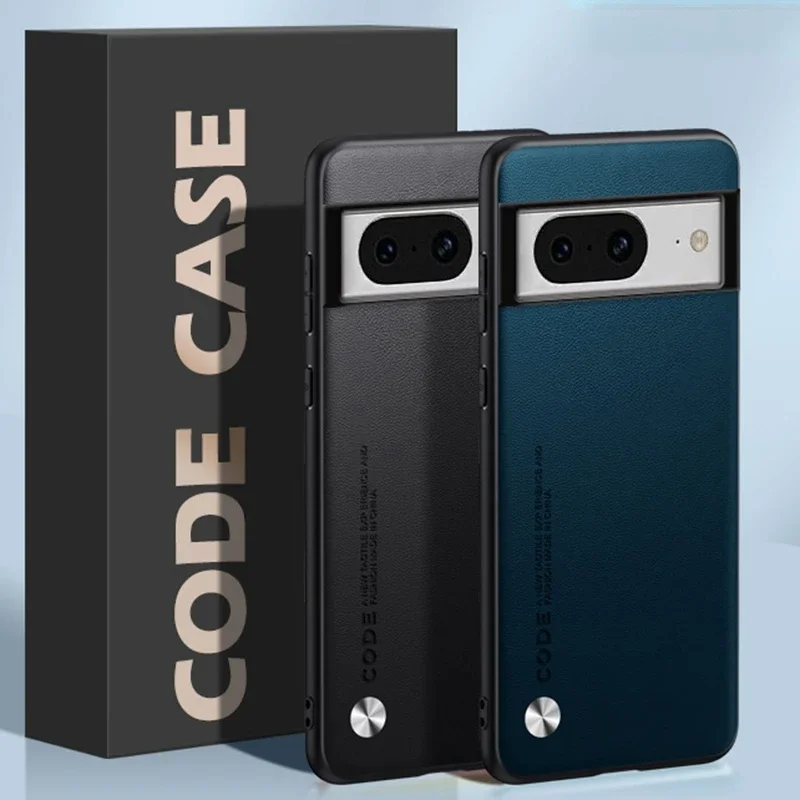 Funda de teléfono con protección de silicona para Google Pixel 6A 7A 6 7 Pro Pixel6 A, Funda de cuero PU de lujo para Google Pixel 8 Pro 8Pro - imagen 3
