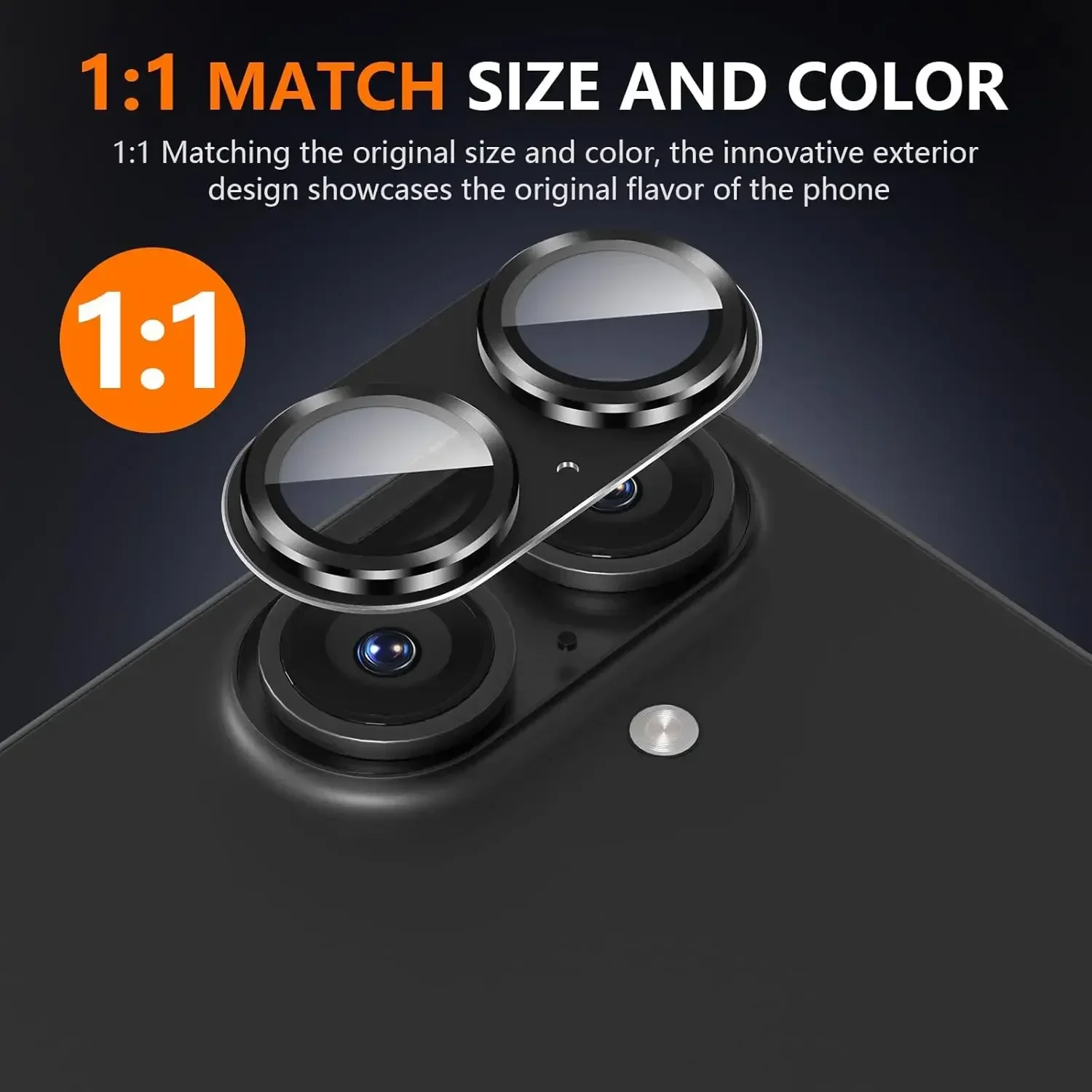 Protector de cámara de Metal, cubierta de vidrio templado para IPhone 16/16 Plus/16 Pro Max, funda de aleación, tapa protectora de lente trasera para IPhone16 - imagen 2