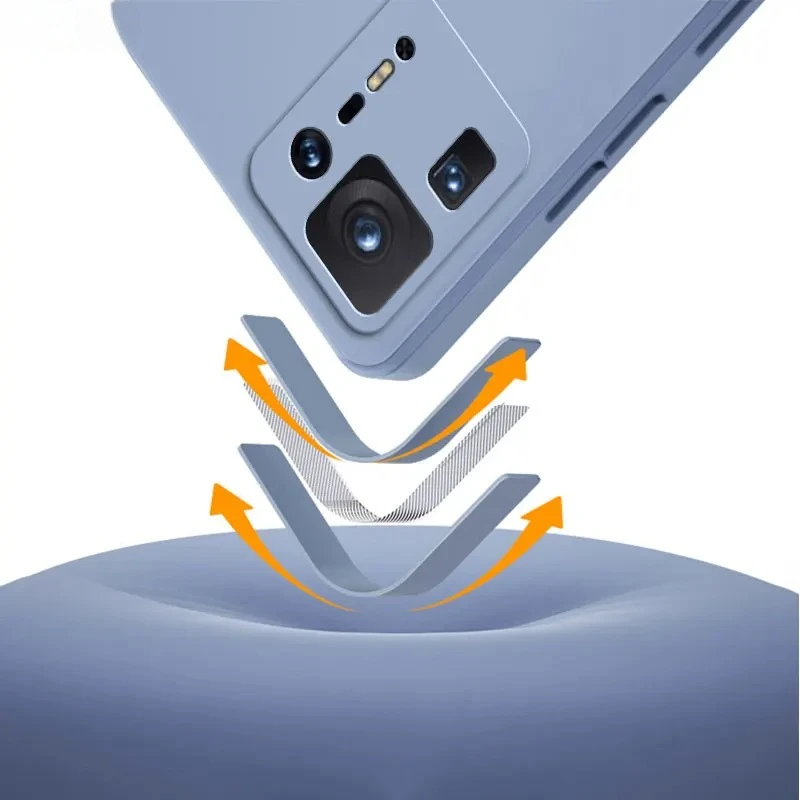 Funda de silicona líquida para Xiaomi Mix 4 5G, funda protectora trasera para cámara de teléfono Mi Mix4 360, bolsas ecológicas a prueba de golpes - imagen 2