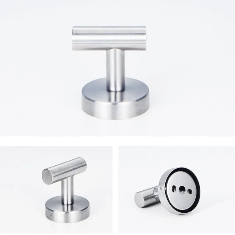 Ganchos de soporte para sombrero de acero inoxidable, toalla adhesiva, baño, cocina, almacenamiento, montaje en pared, colgante