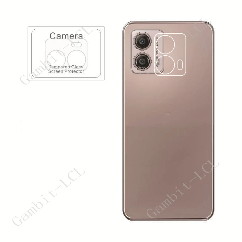 2 uds lente de cámara 3D vidrio templado para Motorola Moto E13 G24 G53 G54 5G Power G23 G13 G14 G84 G73 película protectora trasera - imagen 3