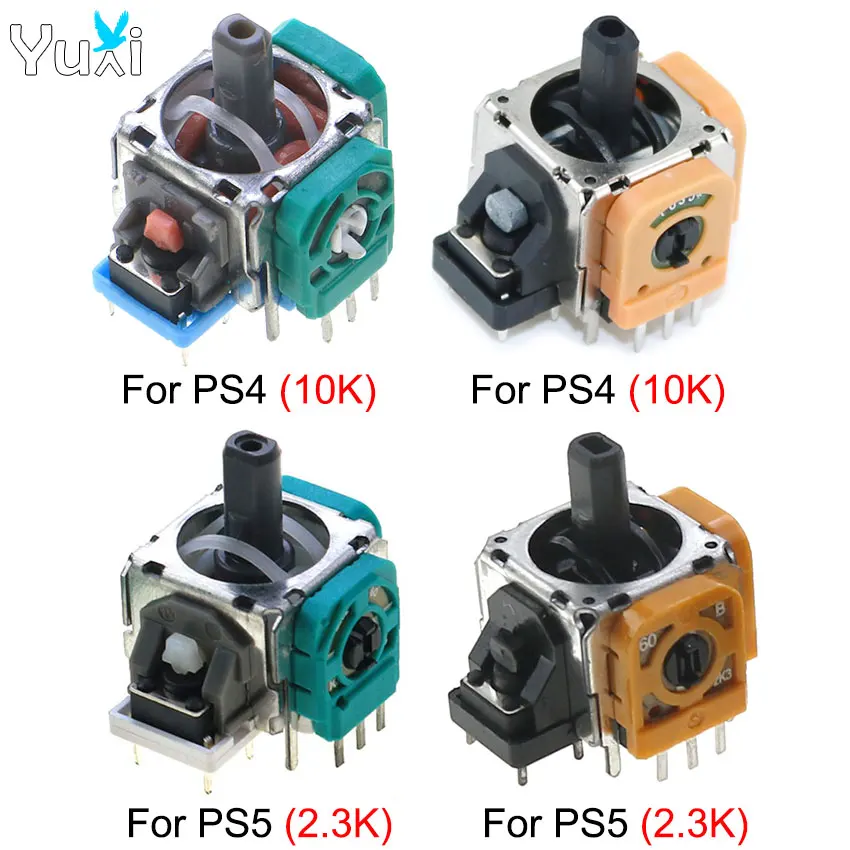 YuXi-2 piezas para mando de PS4 Pro Slim, repuesto de módulo de Sensor de pulgar analógico 3D, tapas de Joystick