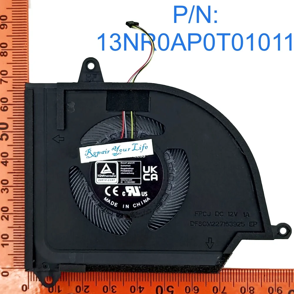 Ventilador de refrigeración GPU VGA para CPU Asus ROG Flow X16, GV601RE, GV601RM, GV601RW, ventilador enfriador 13NR0AP0T01011 13NR0AP0T02011 13NR0AP0T03011 - imagen 4