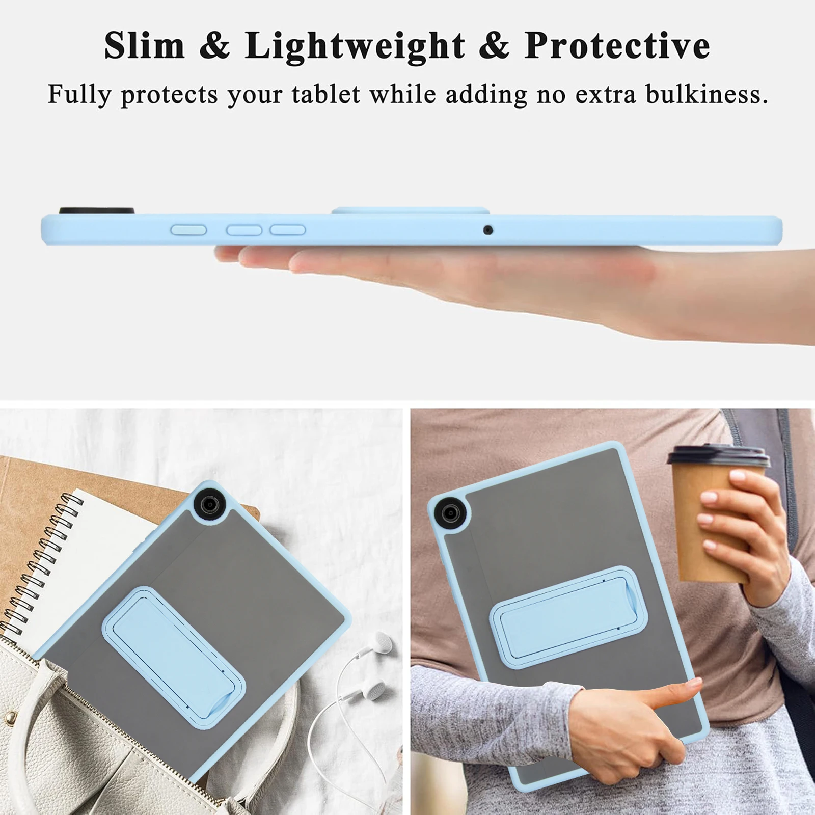 Para Samsung Galaxy Tab A9 Plus 11 A9 8,7 "SM-X210 S9 S9FE 10,9 funda para tableta Tab A7 Lite S6 Lite A8 10,5 SM-X200 soporte trasero funda - imagen 3