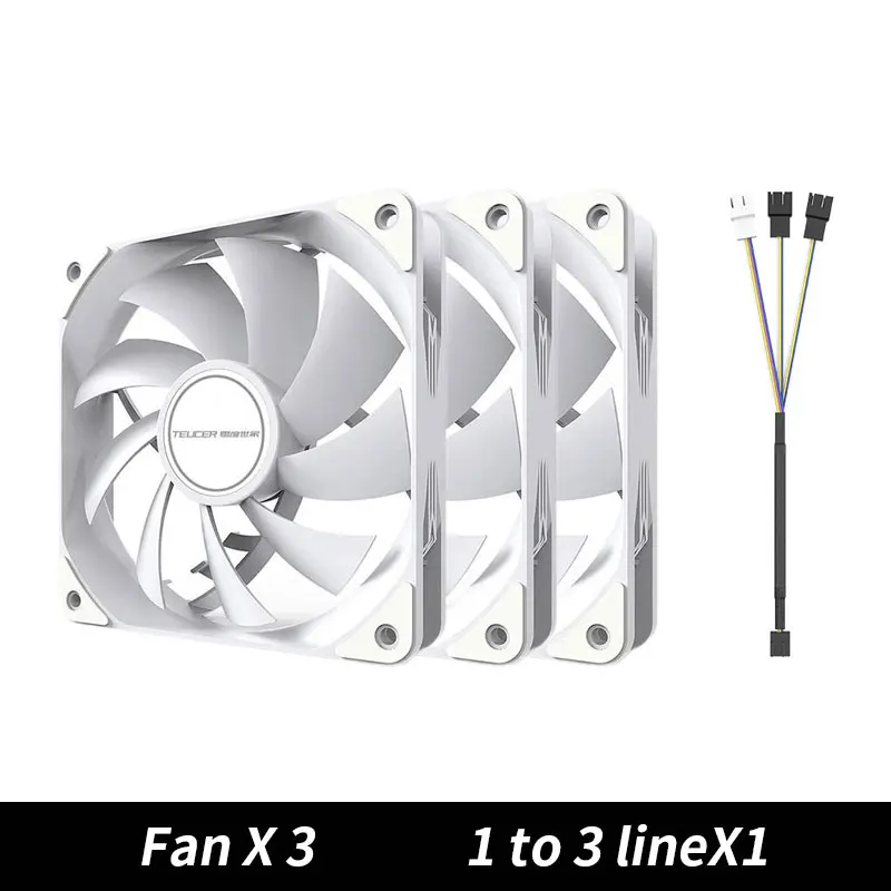 3 Fan white