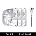 3 Fan white