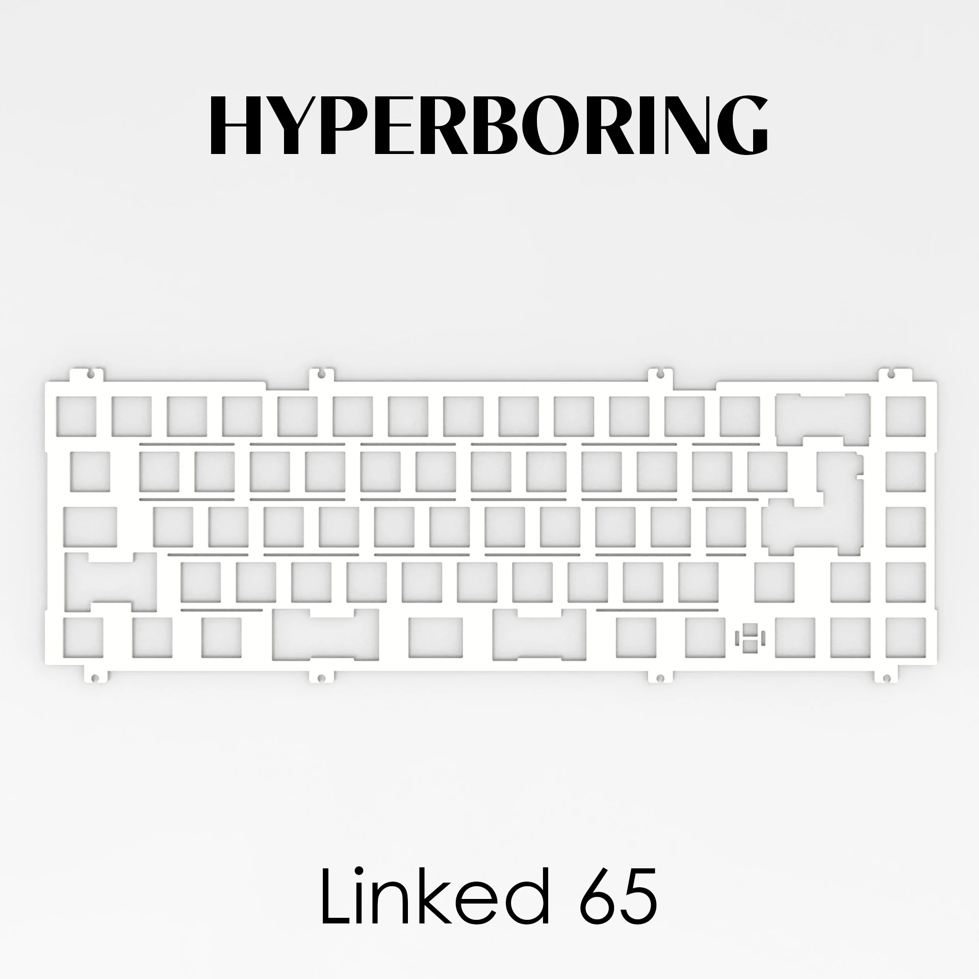 OWLAB LINK 65 Placa de teclado ISO PC POM FR4 Aluminio (tipo montado en placa y tipo montado en PCB) - imagen 2