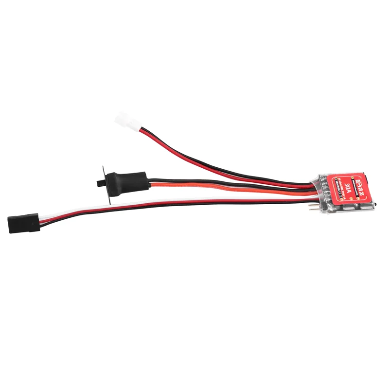 Top-Micro ESC 30A controlador de velocidad eléctrico cepillado 2S 4-8V para DIY Mini 1/16 1/18 1/24 RC coche barco tanque