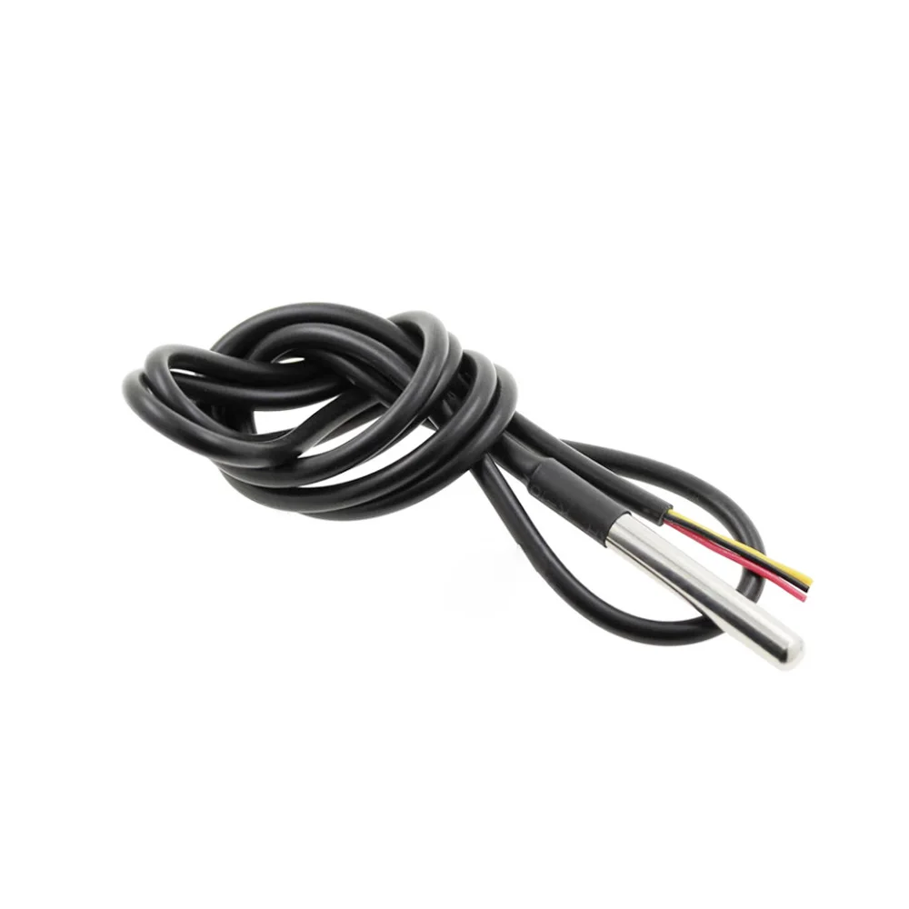 DS18B20 Cable impermeable Sonda de temperatura Sensor de temperatura impermeable DS18B20 1M 2M 2,5 M 3M Cable impermeable - imagen 4