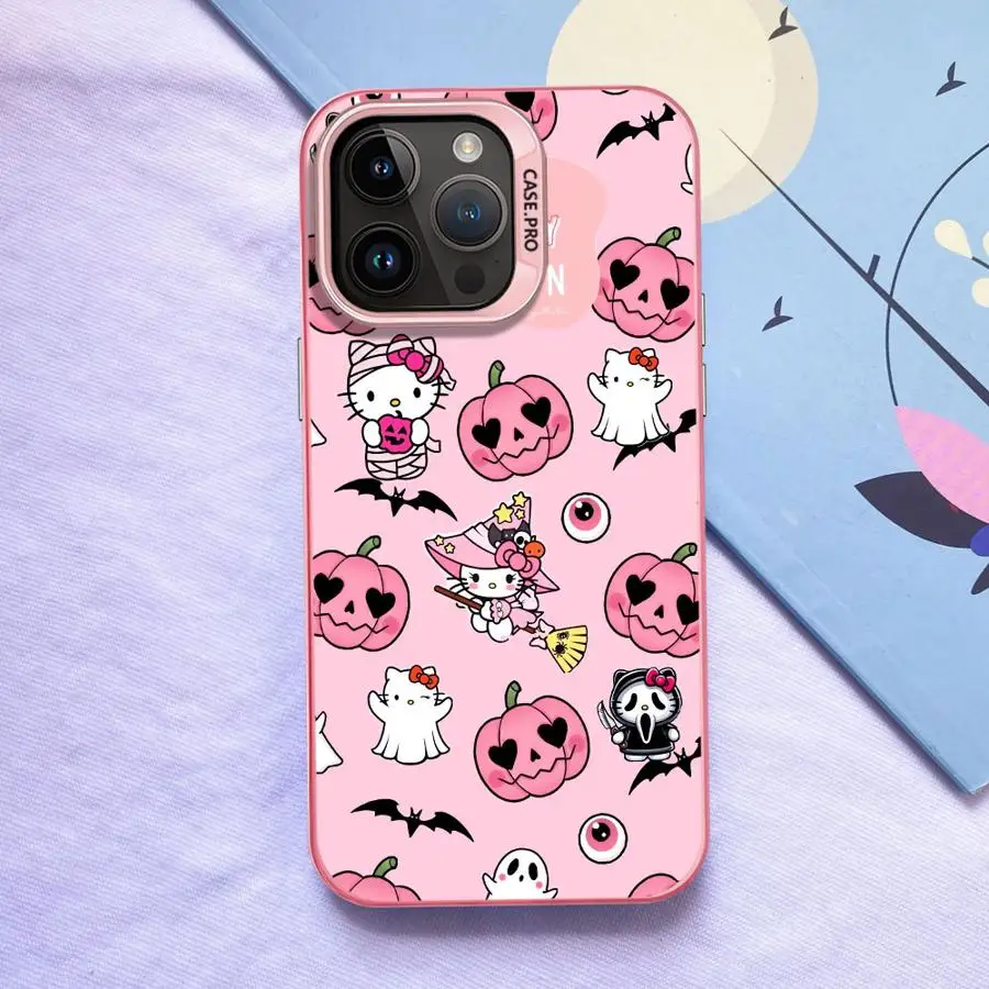 Funda de Halloween h-elloS k-ittyS para iPhone 15 Plus XR 16 17 Pro Max 11 16e 17Air XS 14 12 13 funda trasera para teléfono - imagen 5
