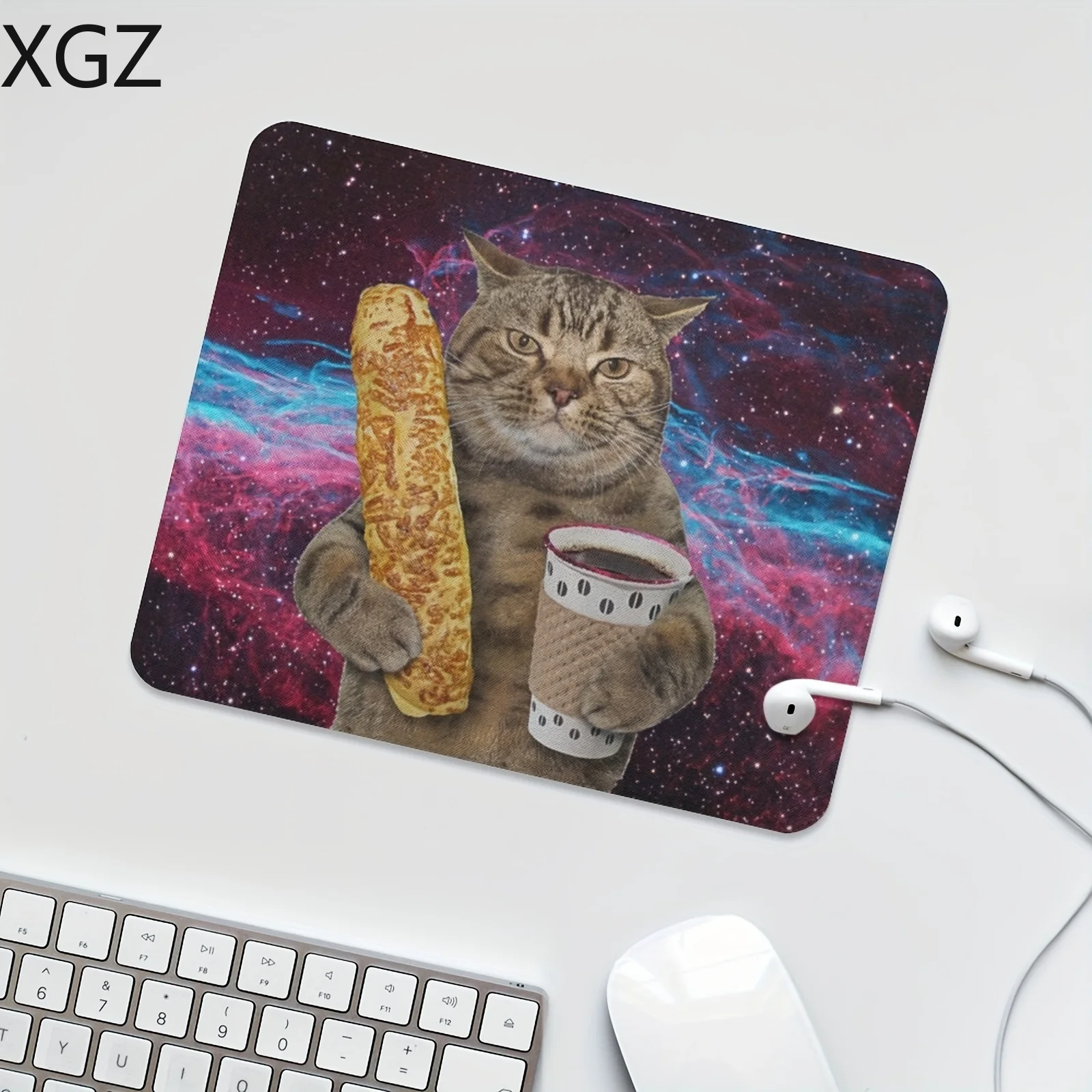 Nueva interesante alfombrilla de ratón para gatos 20x20/22x22cm: antideslizante y lavable, adecuada para decoración de oficina y hogar - imagen 2