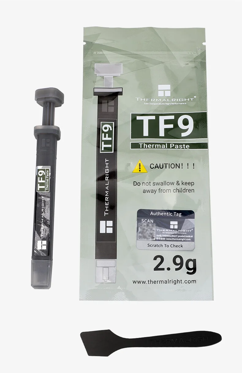 Thermalright-grasa térmica TF9 de alto rendimiento para enfriador de CPU, disipador de calor para ordenador, 14 W/M.K, 1,5g/2,9g - imagen 4