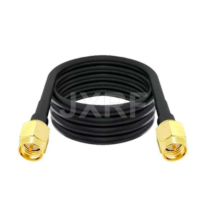JXRF-conector SMA de extensión de 15M, Cable Coaxial RG58, SMA macho a hembra para 3G/4G/5G/LTE/GPS/WiFi/RF/Ham/Radio a Antena - imagen 2