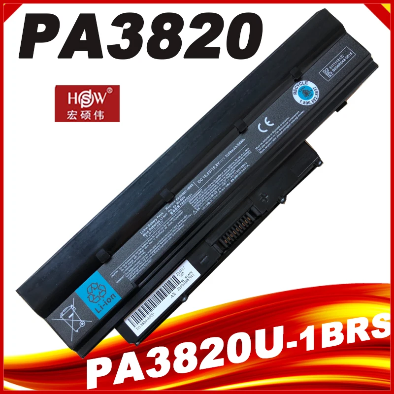 Batería del ordenador portátil para Toshiba Mini NB500 NB505 NB550D Satellite T210 T215 T230 PA3820U-1BRS PA3821U-1BRS PABAS231 PABAS232