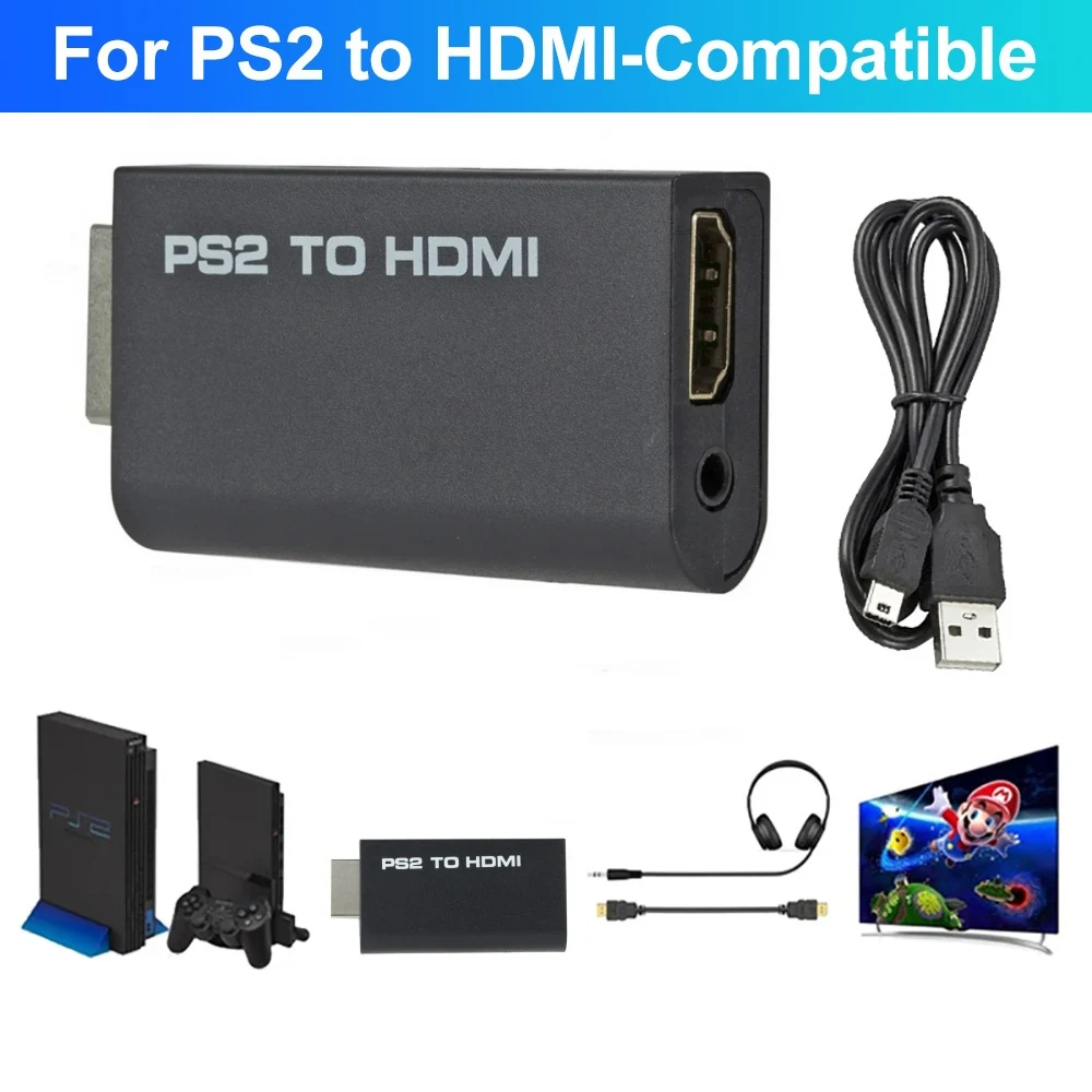 Convertidor portátil de Audio y vídeo PS2 a HDMI HD 480i/480p/576i con salida de Audio de 3,5mm compatible con todos los modos de visualización de PS2 PS2 a HDMI - imagen 5