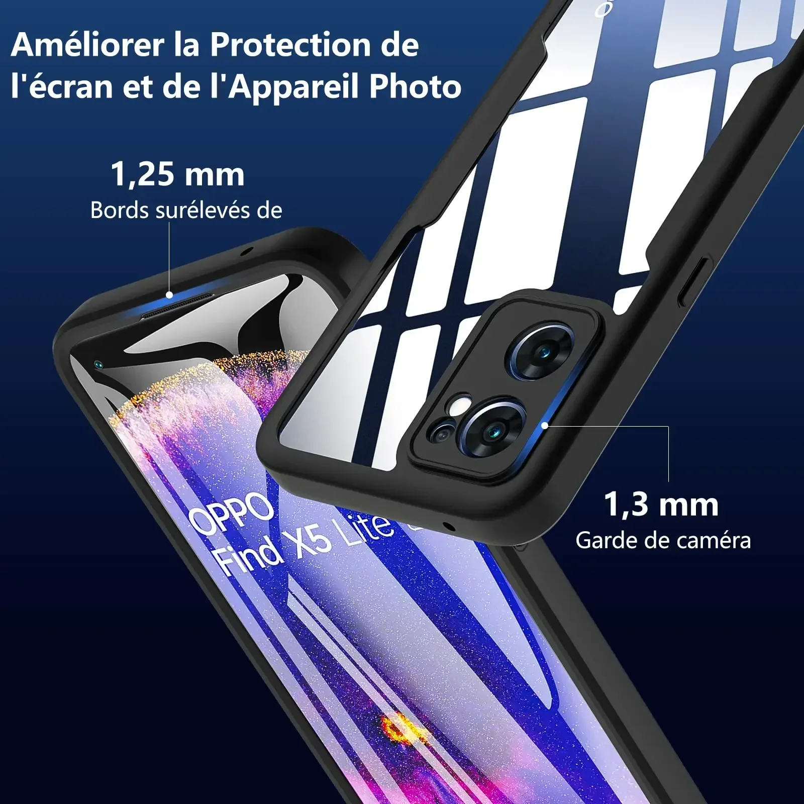 3 en 1 360 ° Funda de protección completa para OPPO RENO 12 Pro 12F 12FS 4G 5G A3 A3X A40 A40M A60 A96 A76 A36 4G 5G acrílico + TPU cubierta de teléfono - imagen 4