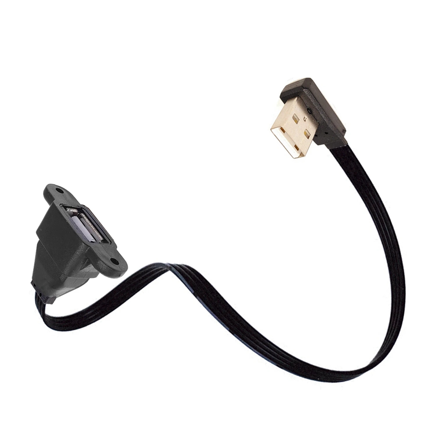 30cm 50cm 100cm 90 grados arriba, abajo, izquierda y derecha en ángulo USB 2,0 A macho a USB hembra cable adaptador de extensión 5cm 10cm 20cm - imagen 4