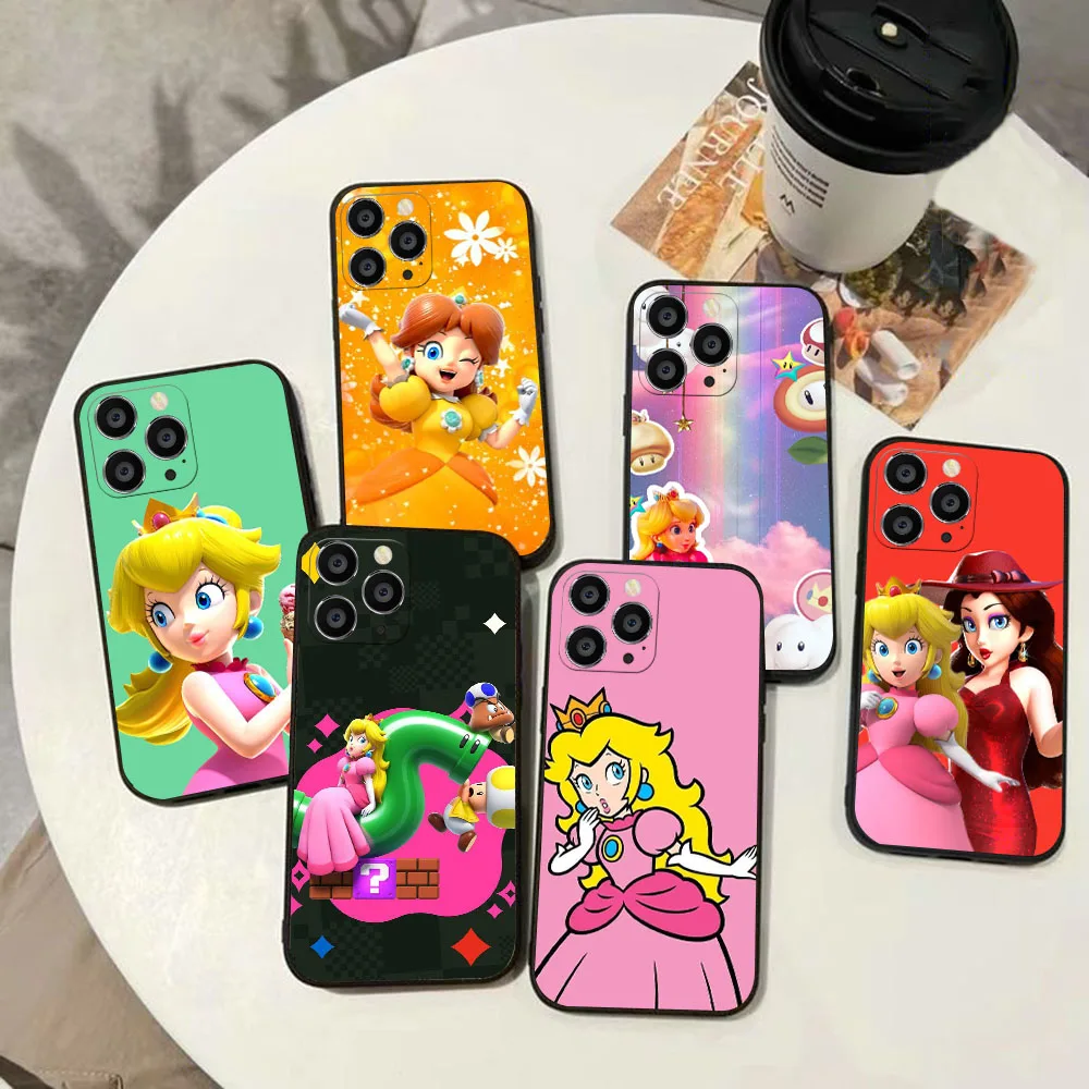 Funda blanda de princesa melocotón para Xiaomi Redmi Note 8, 8T, 11, 11S, 12, 13, A3 Pro Plus, BY-61 - imagen 2