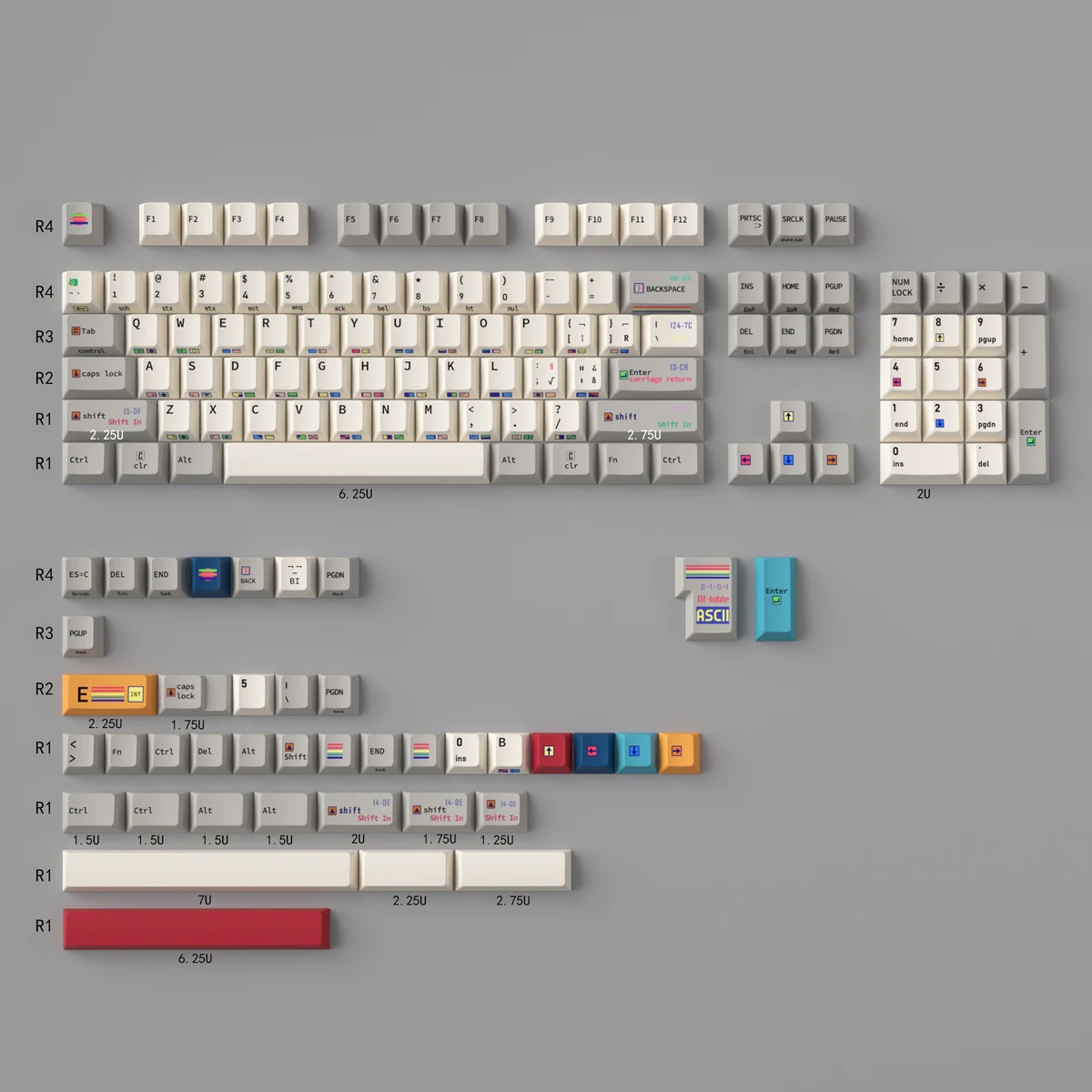 Teclado mecánico con grabado lateral C64 R2, teclas de 147 teclas, sublimación térmica PBT, cereza, altura Original de fábrica - imagen 2
