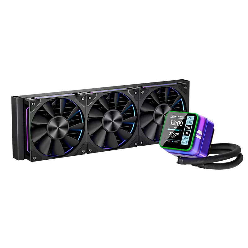 Radiador de refrigeración por agua todo en uno USIREN Neptune Vision 360 ARGB, pantalla Digital LCD de 2,8 pulgadas/soporte LGA1851/1700/115X/AM5 - imagen 3