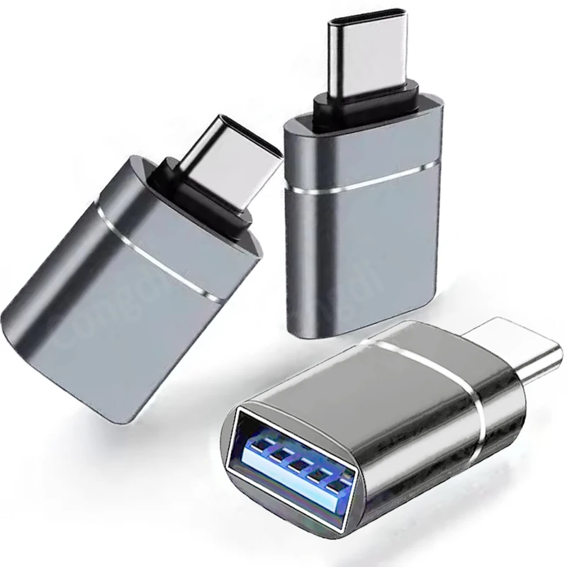 Accesorio adaptador USB3.0 a tipo C OTG para IPhone 11 12 13 14 Pro Max tipo c hembra a USB macho convertidor para Apple IPad Samsung - imagen 2
