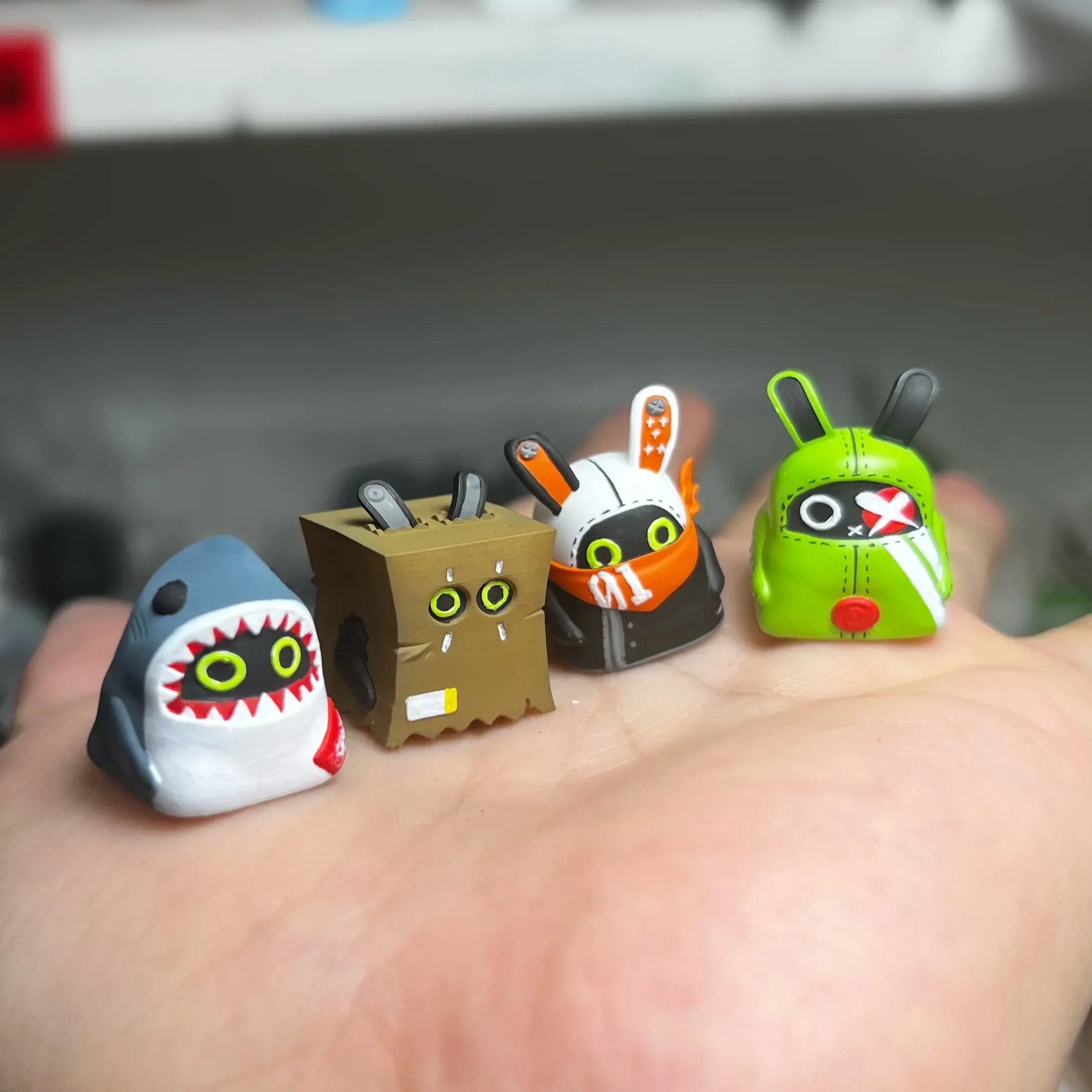 Tapa de tecla Bangboo Zenless Zone Zero, tapas de teclado de resina para juegos, teclas artesanales, Teclado mecánico, teclas de Anime personalizadas - imagen 4