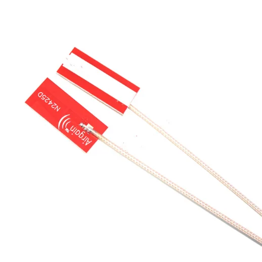 2 uds 2,4G 5,8G antena de doble banda RG178 cable plateado interfaz MMCX 5G WiFi placa PCB omnidireccional integrada - imagen 2