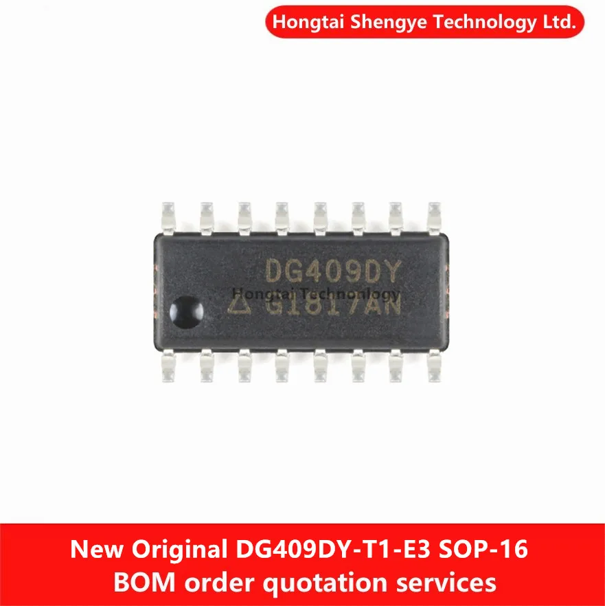 Nuevo Original DG409DY SOP-16 DG409DY-T1-E3 Chip IC multiplexor analógico CMOS Dual de 4 canales